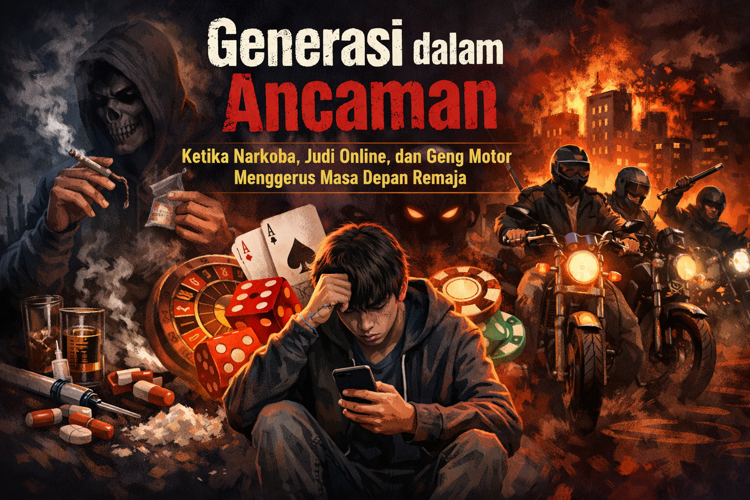 Generasi dalam Ancaman: Ketika Narkoba, Judi Online, dan Geng Motor Menggerus Masa Depan Remaja